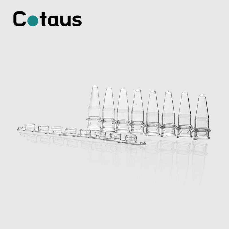 0,2ml Διαφανή PCR 8-Strip Tubes