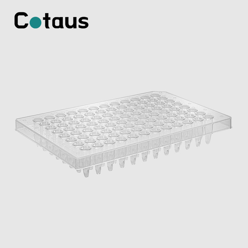 96 Well 0,2ml Διάφανη πλάκα PCR Half Skirt